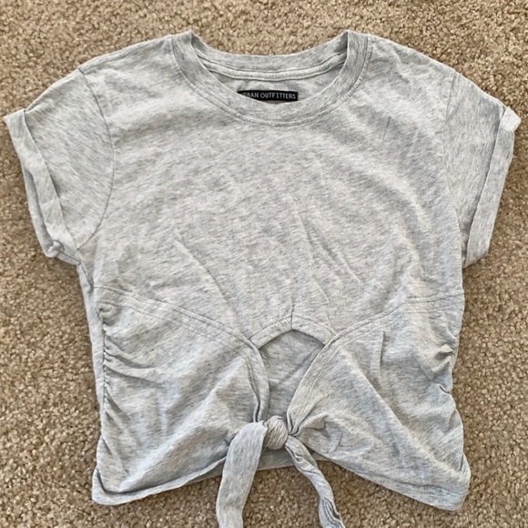 NWOT Urban Outfitters - Grey Sonya Top - Picture 2 of 3